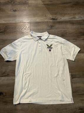 Vintage Y2K Rocawear Denim Company Polo Shirt White